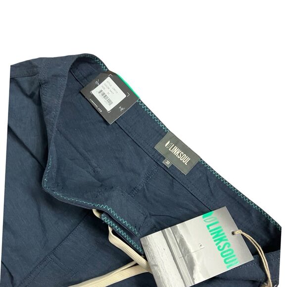 Linksoul Shorts Mens 33 Navy Blue Boardwalker Boardshorts Casual Beach LS6113 - Picture 3 of 11